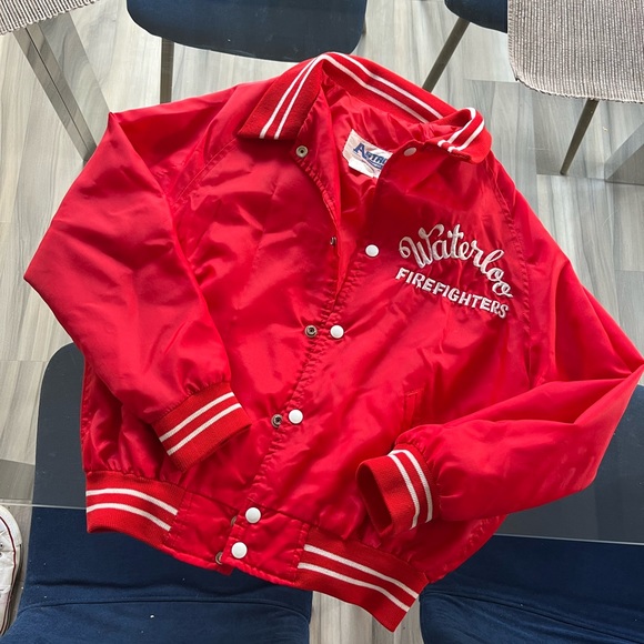 Vintage Waterloo Firefighters Bomber Jacket - Picture 4 of 8